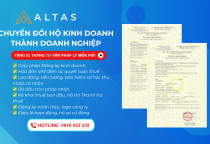 CHUYỂN ĐỔI HỘ KINH DOANH THÀNH DOANH NGHIỆP 