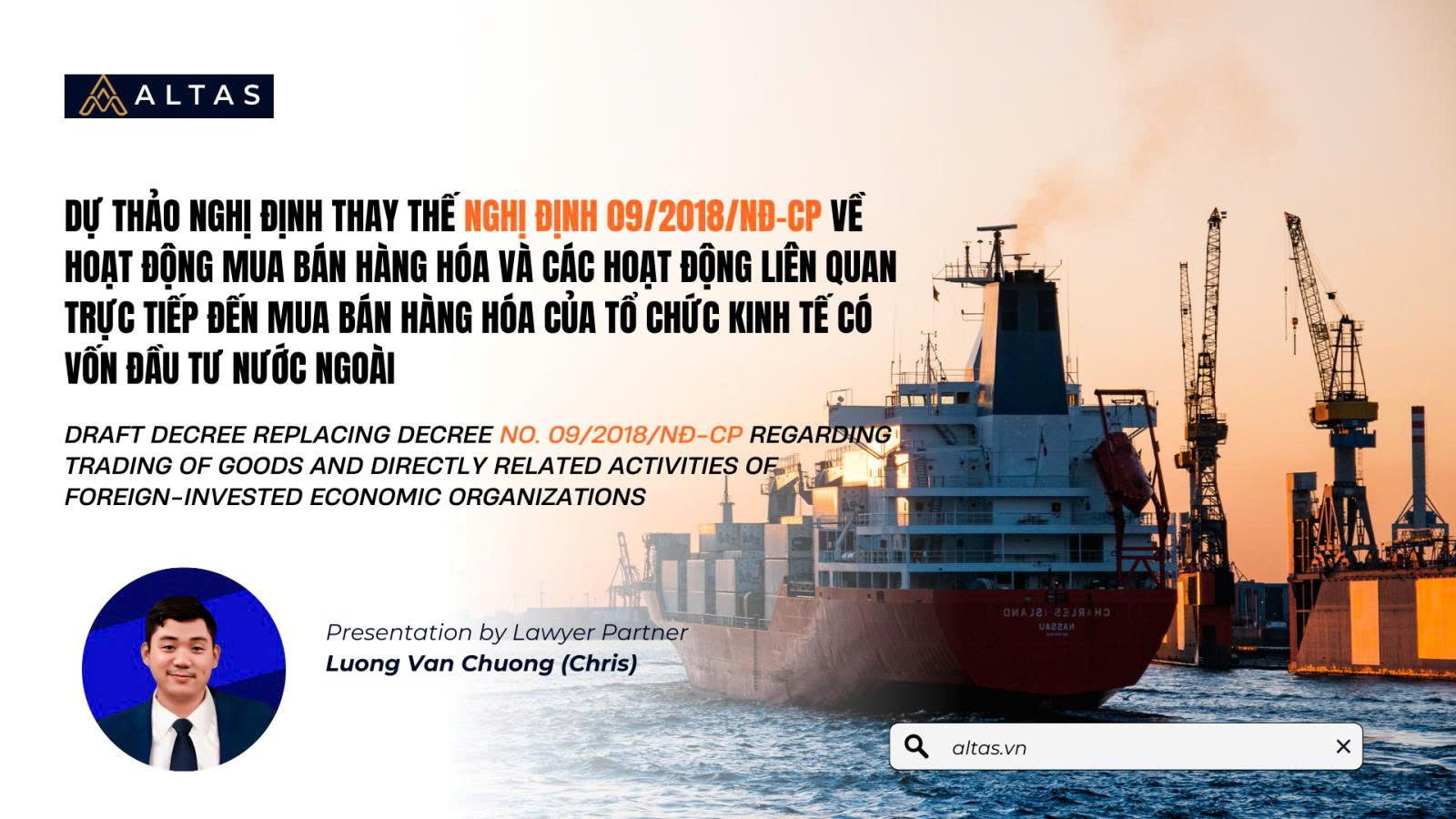 DỰ THẢO NGHỊ ĐỊNH THAY THẾ NGHỊ ĐỊNH 09/2018/NĐ-CP VỀ HOẠT ĐỘNG MUA BÁN HÀNG HÓA VÀ CÁC HOẠT ĐỘNG LIÊN QUAN TRỰC TIẾP ĐẾN MUA BÁN HÀNG HÓA CỦA TỔ CHỨC KINH TẾ CÓ VỐN ĐẦU TƯ NƯỚC NGOÀI